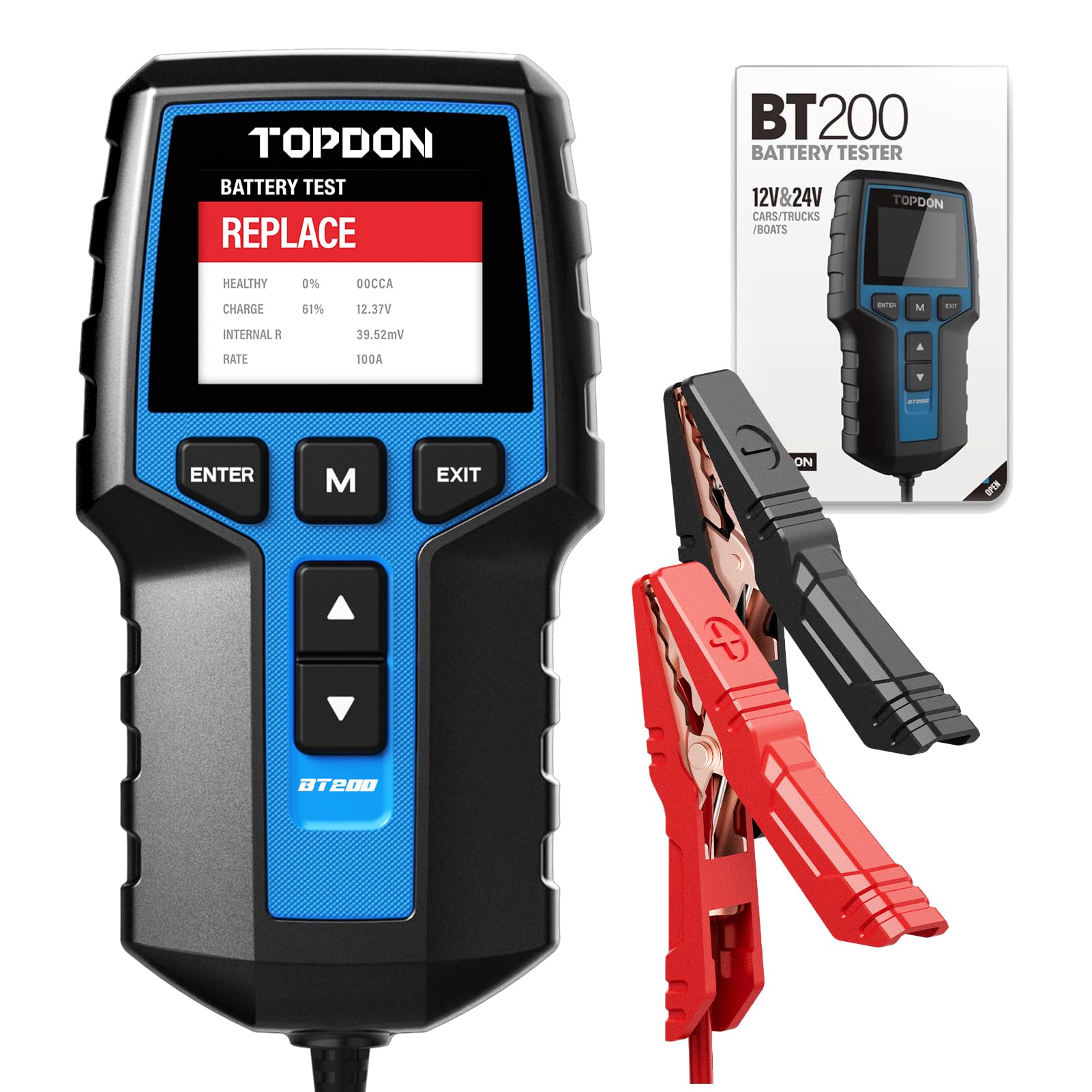 Topdon Tc001 Thermal Camera - TOPDON BT200 2027 รุ่นล่าสุด: เครื่องทดสอบแบตเตอรี่ 12V/24V,