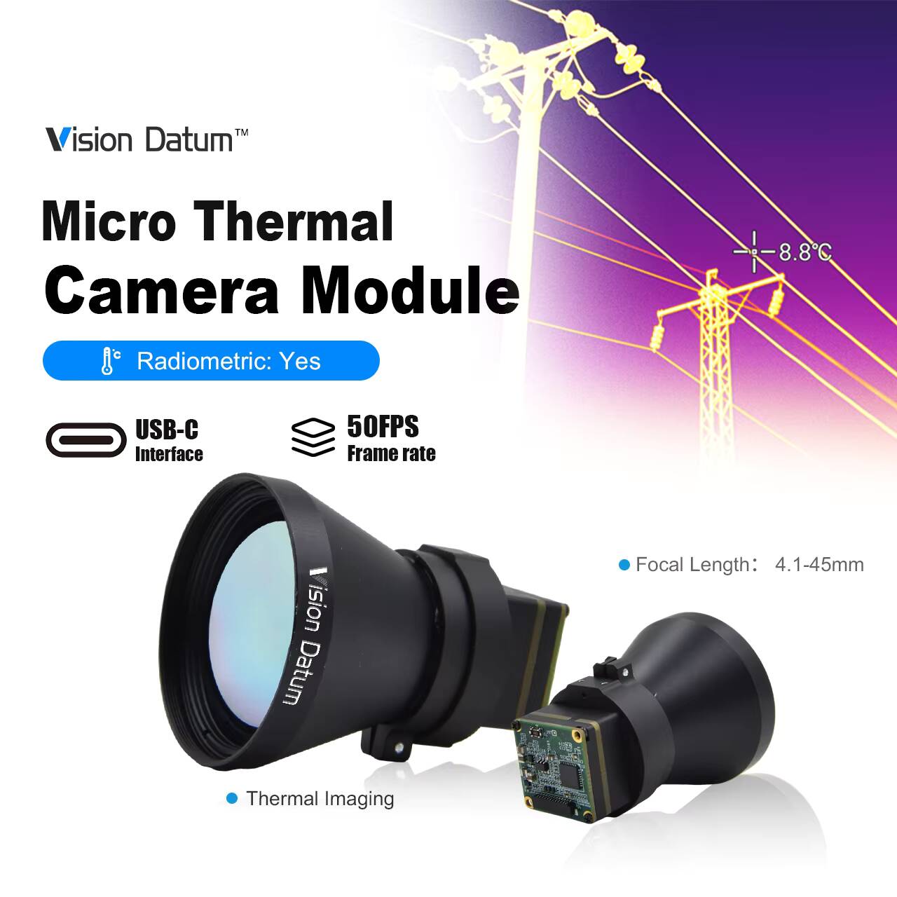 กล้องถ่ายภาพความร้อนอินฟราเรด  - Thermal Imager Drone Gimbal บทวิจารณ์และราคา