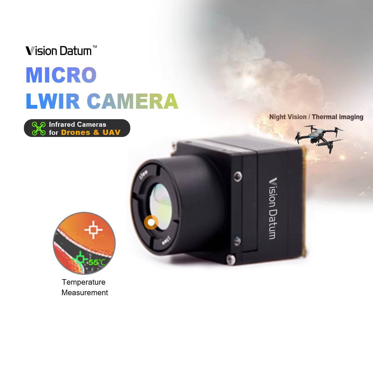 กล้องถ่ายภาพความร้อนอินฟราเรด  - Thermal Imager Drone Gimbal บทวิจารณ์และราคา